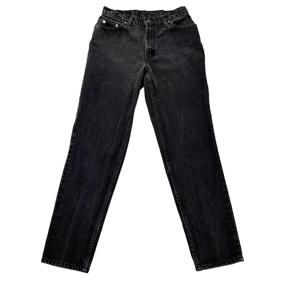 Vintage Levi's 512 Womens Jeans 13M Slim Fit Tapered Leg Black Made In USA 03/95
